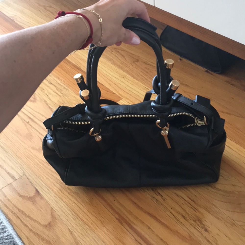 Black Chloe Bag Gold Hardware